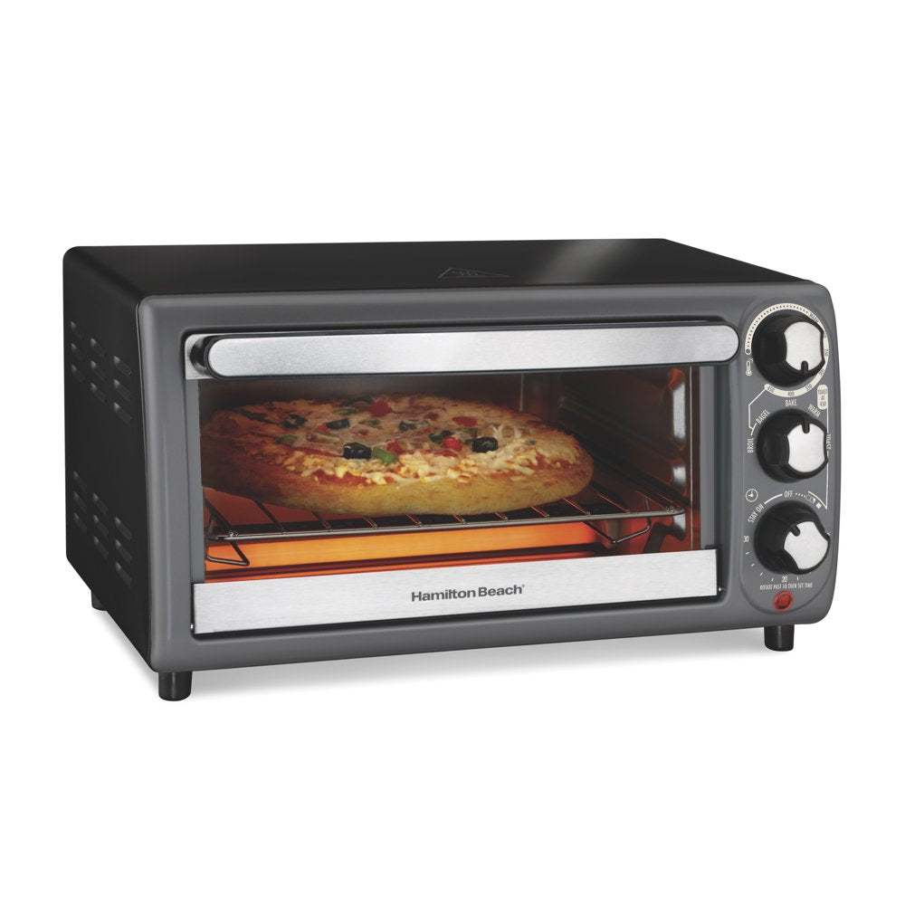 Toaster Oven, Black with Gray Accents, 31148