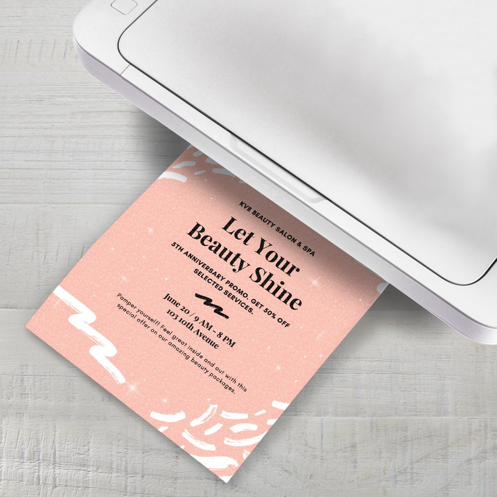 Pen + Gear White Glitter Card Stock Paper, 8.5 X 11, 104 Lb, 10 Sheets