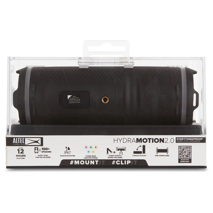 Hydramotion 2.0 Wireless Bluetooth Speaker, 16H Battery, RGB Lights, USB-C Quick Charge, IP67 Rated Waterproof Bluetooth Speaker, Mountable, Voice Assistant