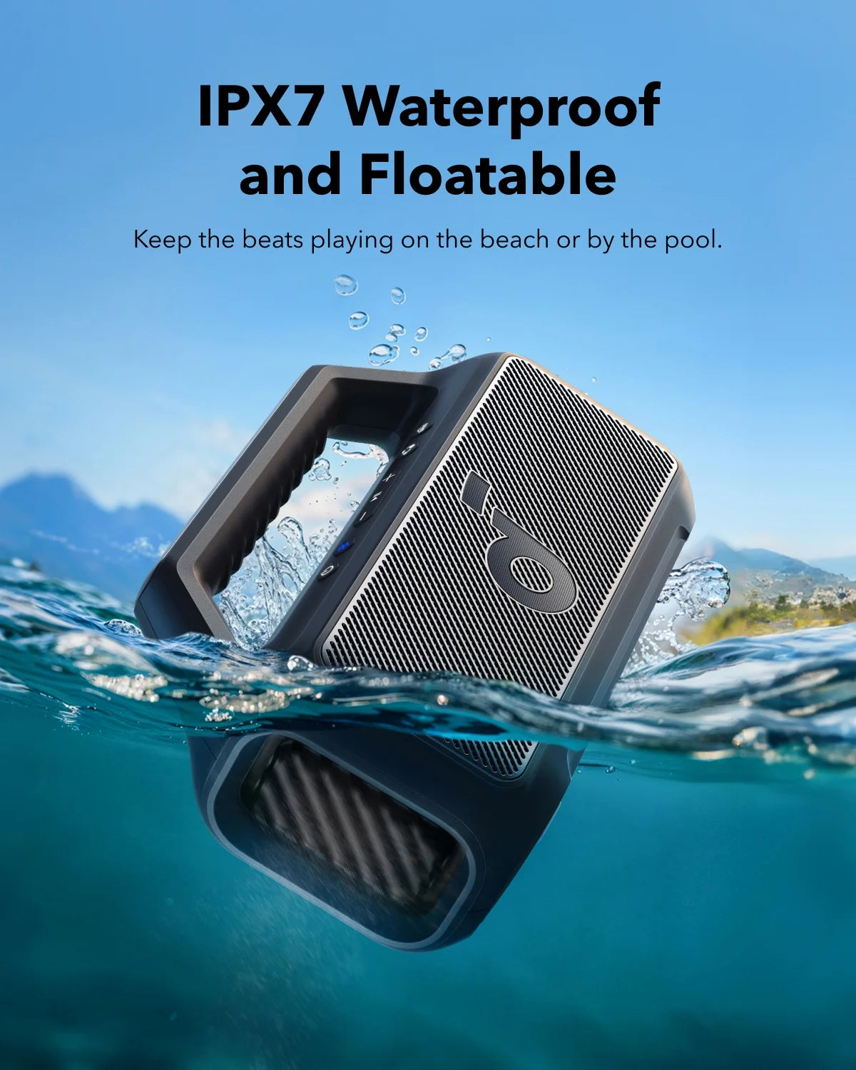 Boom 2 SE Outdoor Speaker, 30W, Bassup Technology, 18H Playtime, IPX7 Waterproof, Floatable, New