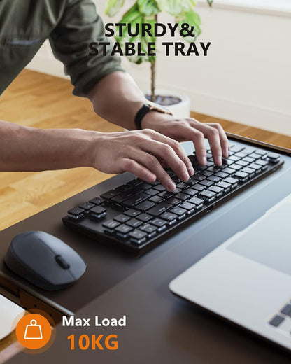 Standing Desk with Keyboard Tray, 63 X 24 Inch Height Adjustable Electric Standing Desk, Sit Stand up Desk, Computer Office Desk, Black