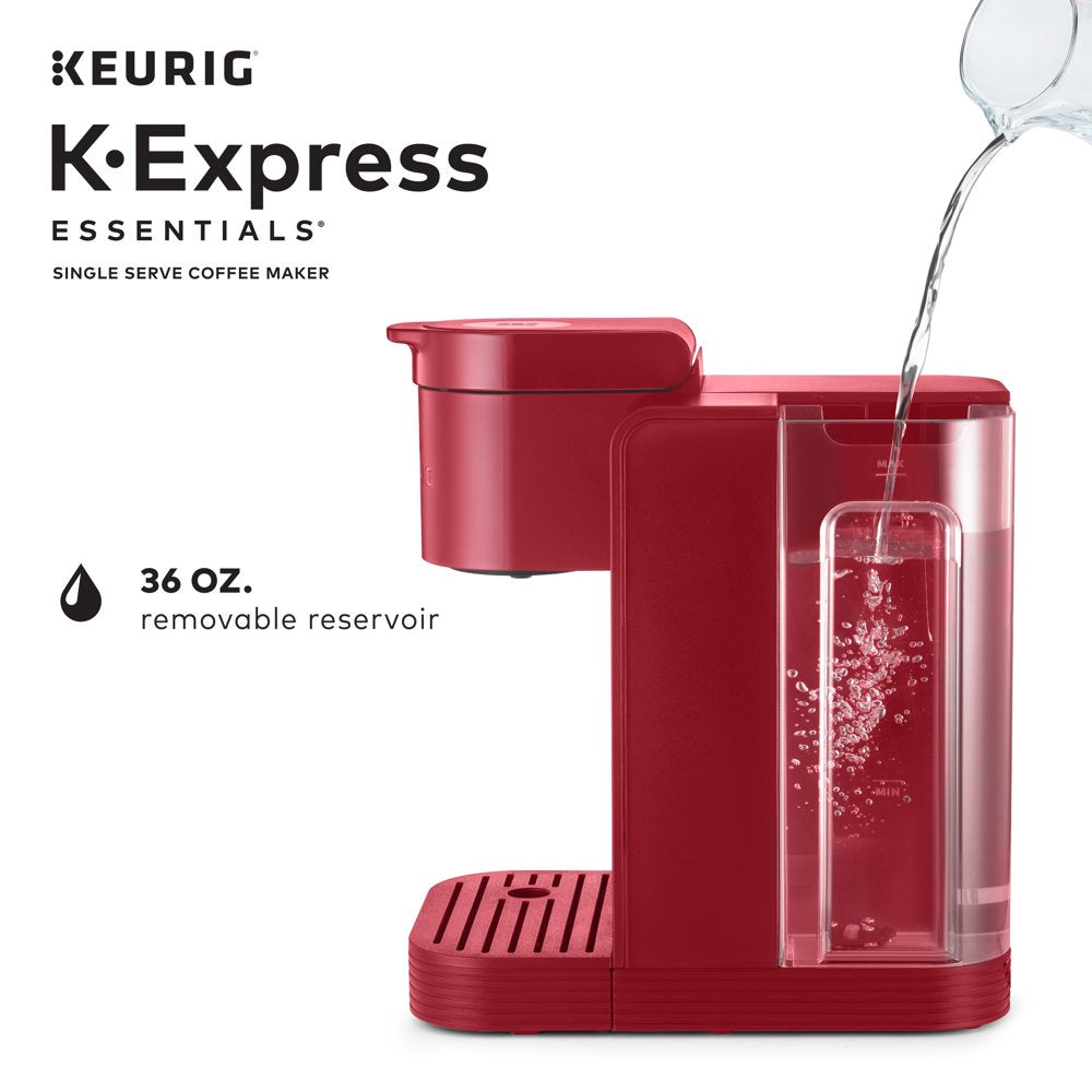 K-Express Essentials Single-Serve K-Cup Pod Coffee Maker, Red