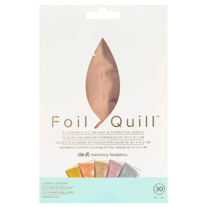 Foil Quill Sheets - 4 X 6 Inch Sheets - Shining Starling (30 Piece)
