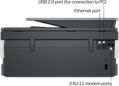 HP Officejet Pro 8139 Wireless All-In-One Color Inkjet Printer, Print, Scan, Copy, Fax, ADF, Duplex Printing Best-For-Home-Office, 1 Year Trial of Instant Ink Included, Ai-Capable (C2VK3A)