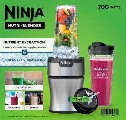 Nutri-Blender BN300 700-Watt Personal Blender, 2-20 Oz Dishwasher-Safe To-Go Cups