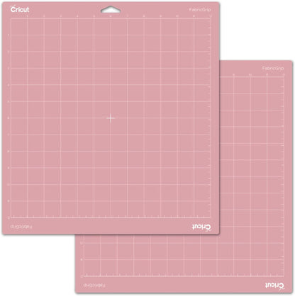Cricut Fabricgrip Adhesive Cutting Mat 12" X 12", High Density Fabric Craft Cutting Mat. Use for Explore/Maker, (2 CT)
