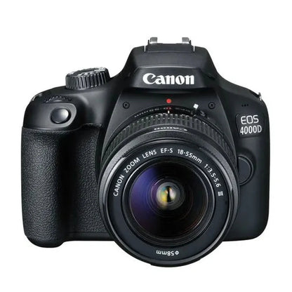 Canon EOS 4000D / Rebel T100 DSLR Camera Canon EF-S 18-55Mm F/3.5-5.6 DC III Zoom, EF 75-300Mm F/4-5.6 III and 420-800Mm F/8.3 HD Lens + 128 GB Memory + Filters + More (34Pc Bundle)