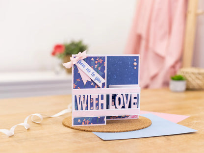 Crafters Companion - Stamp & Die Set - with Love from All of Us