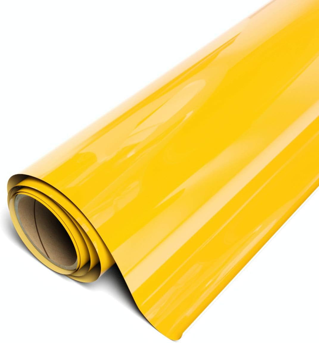 Siser Easyweed Heat Transfer Vinyl 11.8" X 5Ft Roll (Yellow) - - Compatible with Siser, Cricut, Silhouette and Other Craft/Professional Cutters - CPSIA Certified