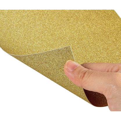 24 Sheets Gold Glitter Paper Cardstock for DIY Crafts, Card Making, Invitations, Double-Sided, 250Gsm (8 X 12 In)