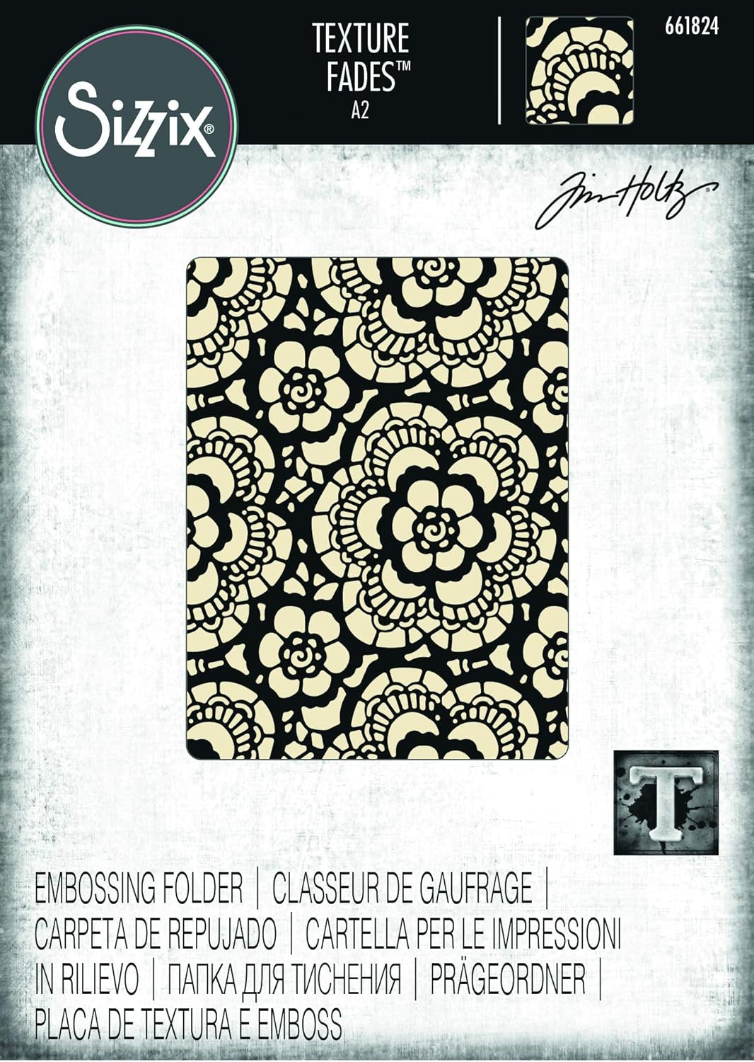 Embossing Folder 661824, Lace, Multi Color, One Size