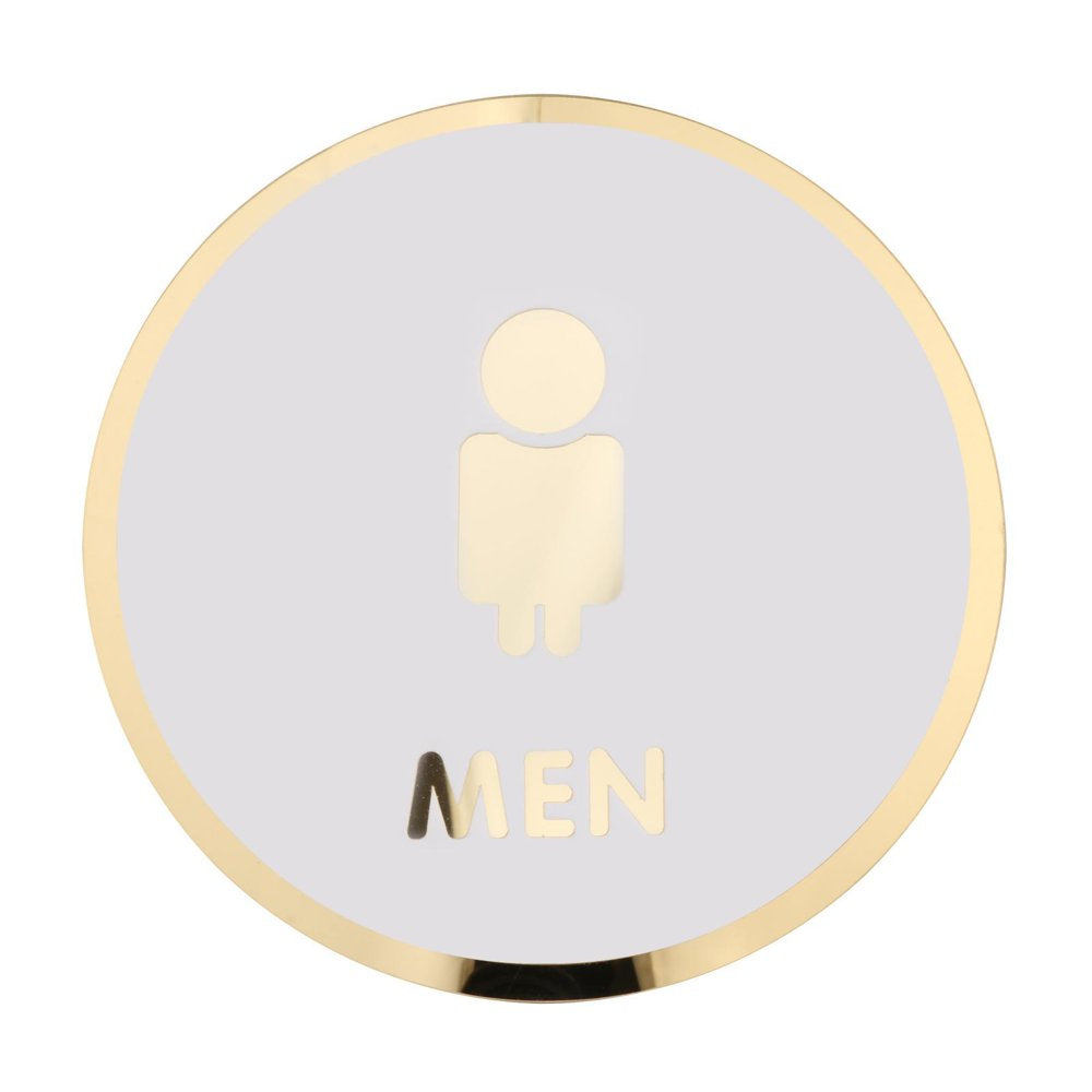 Bathroom Sign Bathroom Door Signage Toilet Sign for Shop Office Commercial Style D