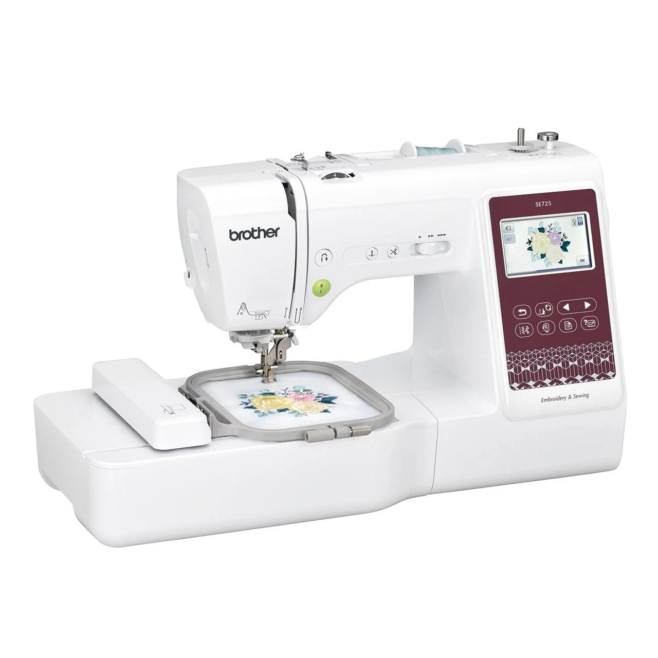 SE725 Sewing and Embroidery Machine with Artspira App, 50 Free Designs
