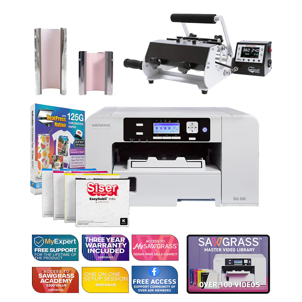 Virtuoso SG500 Siser Easysubli Printer with Signature Series 2-In-1 Mug Press
