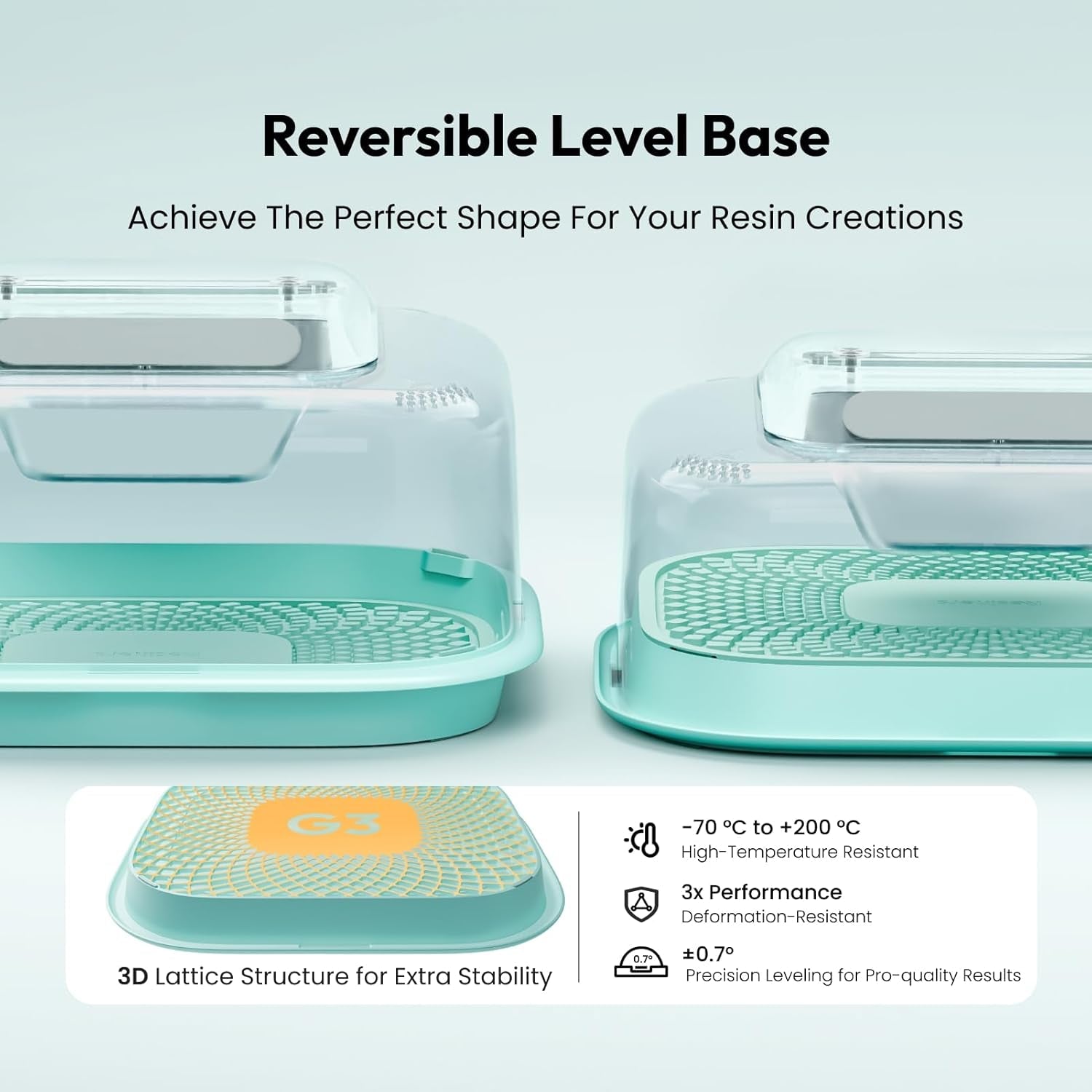 Resiners Resin Curing Machine G3 with UV Resin Light, 2H/1Min Fast Curing, Silicone Mat Included, Deformation-Resistant Reversible Base, Resin Dryer for Epoxy Mold Casting, Jewelry Making, DIY Decor