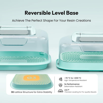 Resiners Resin Curing Machine G3 with UV Resin Light, 2H/1Min Fast Curing, Silicone Mat Included, Deformation-Resistant Reversible Base, Resin Dryer for Epoxy Mold Casting, Jewelry Making, DIY Decor