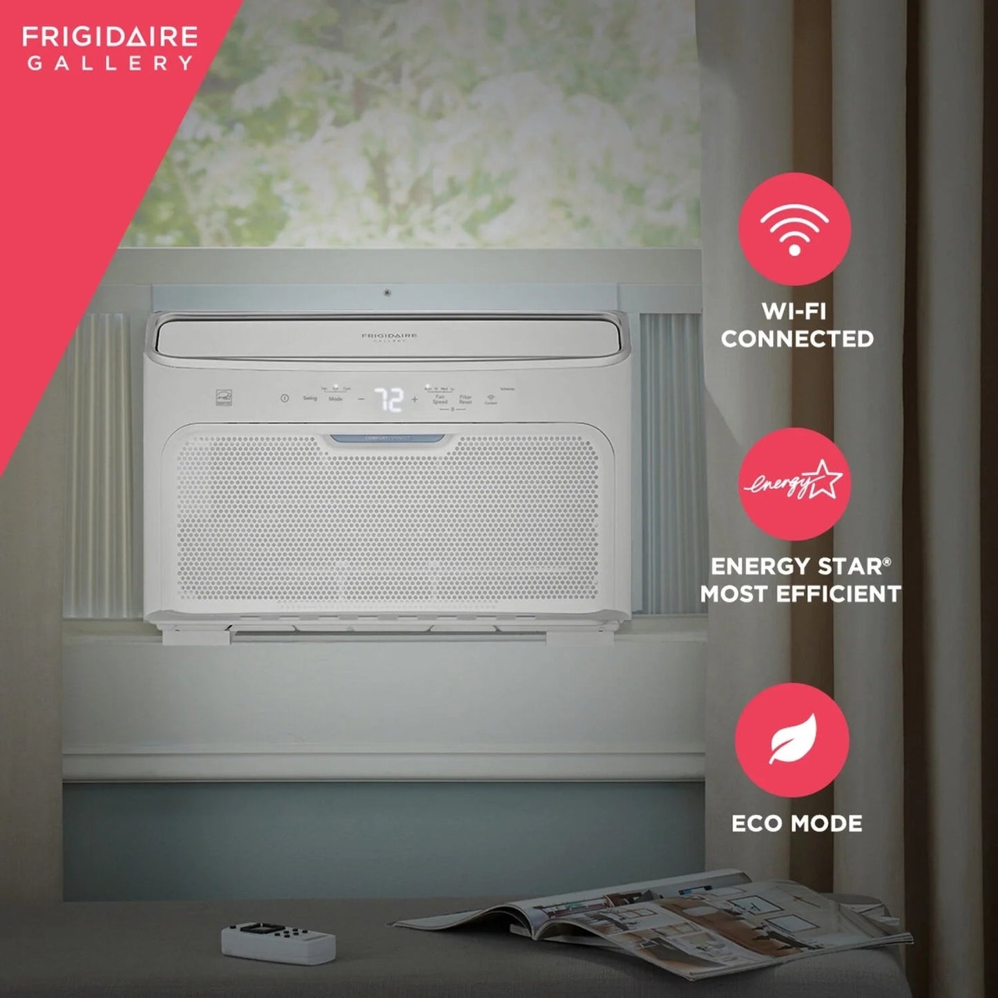 10,000 BTU Inverter Window Room Air Conditioner with Wi-Fi