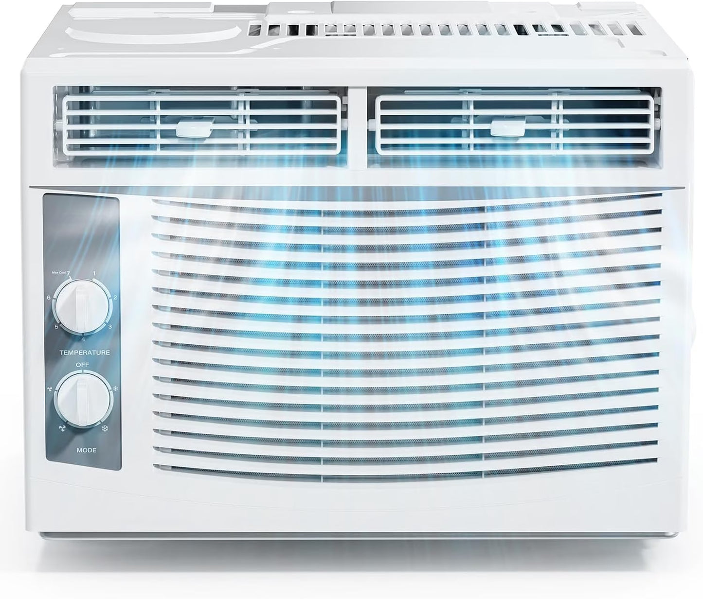 5000 BTU Air Conditioner Window Unit, 115V/60Hz AC for Window, Cooling Rooms up to 150 Sq. Ft, Easy Install Kit Included, White
