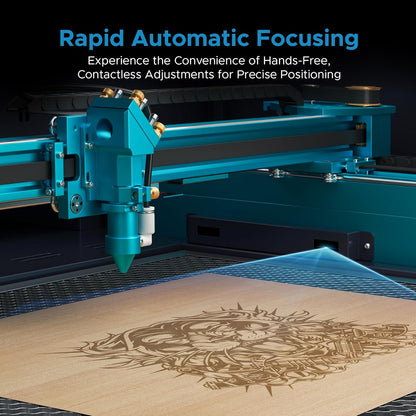 Omtech 100W CO2 Laser Engraver, 28"X20" Laser Engraving Machine with Autofocus 2 Way Pass-Throughs Built-In Air Assist, Commercial Laser Cutting Etching Machine for Wood Glass Acrylic Leather More