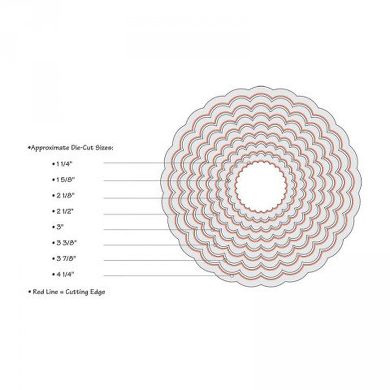 Framelits Dies - Circles, Scallop