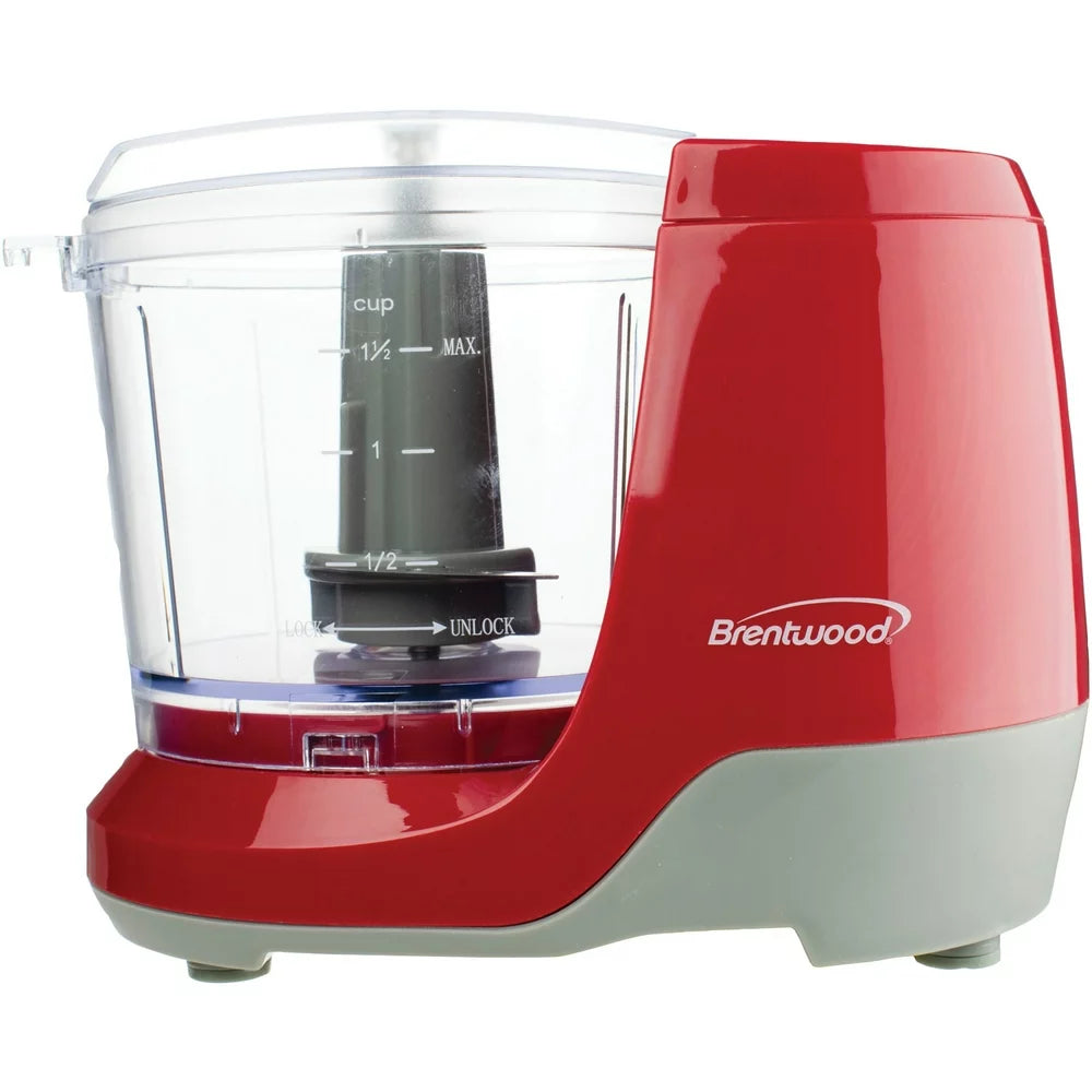 MC-109R 1.5 Cup Mini Food Chopper, Red