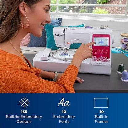 Brother PE545 Embroidery Machine with with Deluxe Hoop Bundle