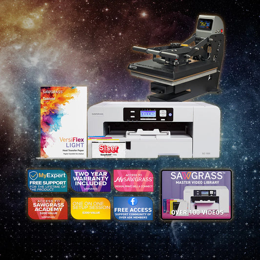 Virtuoso SG500 Versiflex Printer with Truespec 16" X 20" Hybrid Heat Press