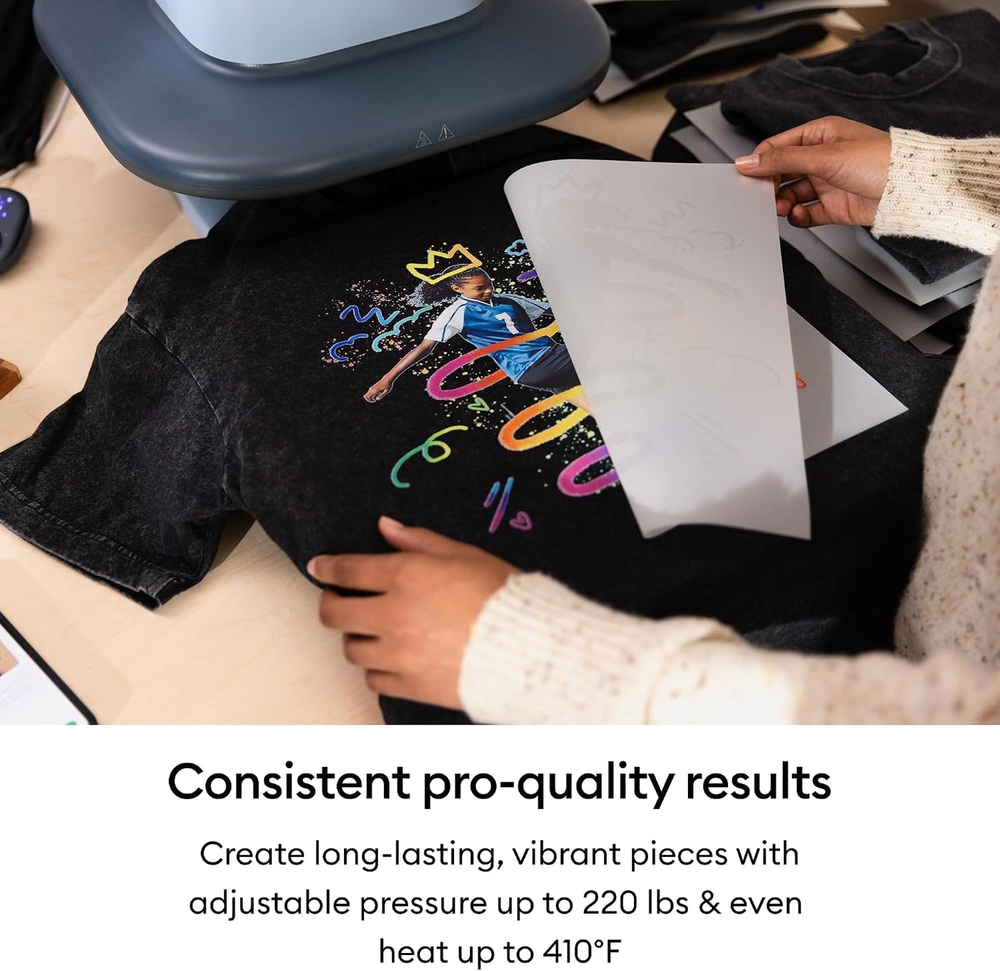 Cricut Autopress™ 2 15X15 Heat Press Machine for T Shirts & More | Adjustable Pressure & Heat for Professional Results - for Heat Transfer Vinyl (HTV), Sublimation, & DTF - Heat Guide