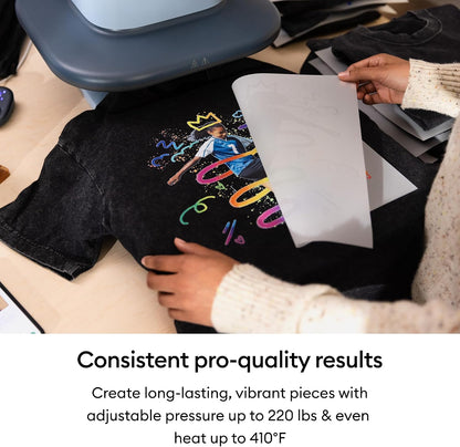 Cricut Autopress™ 2 15X15 Heat Press Machine for T Shirts & More | Adjustable Pressure & Heat for Professional Results - for Heat Transfer Vinyl (HTV), Sublimation, & DTF - Heat Guide