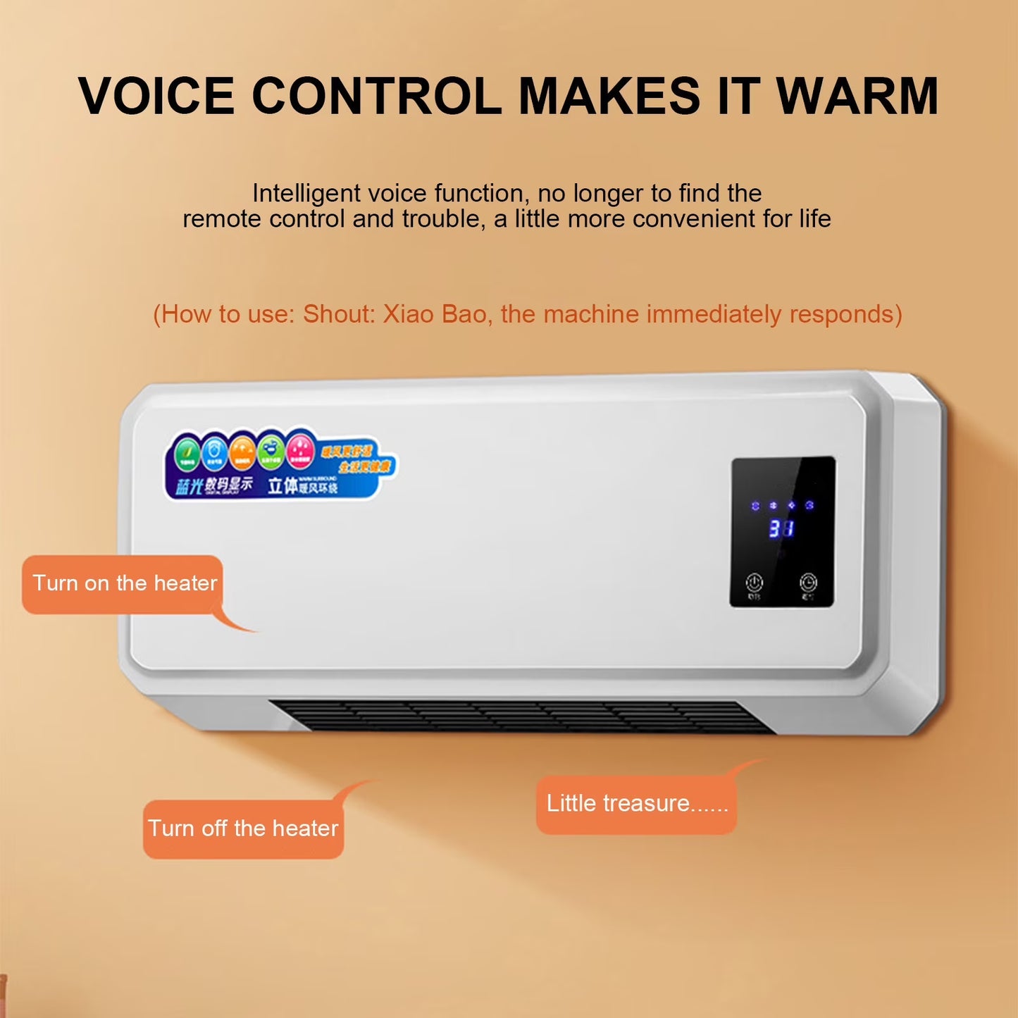 12,000 BTU Wall Air Conditioner with Heat, 115V, Quiet Wall AC for Small and Medium Sized Rooms up to 550 Sq.Ft. with Remote Control, White