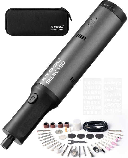 Engraving Pen, Cordless Engraving Pen for Metal Wood Glass and Plastic, 42-In-1 Engraver Pen Rotary Tool Kit, Large Capacity Rechargeable Etching Tool Metal Engraver for Crafts