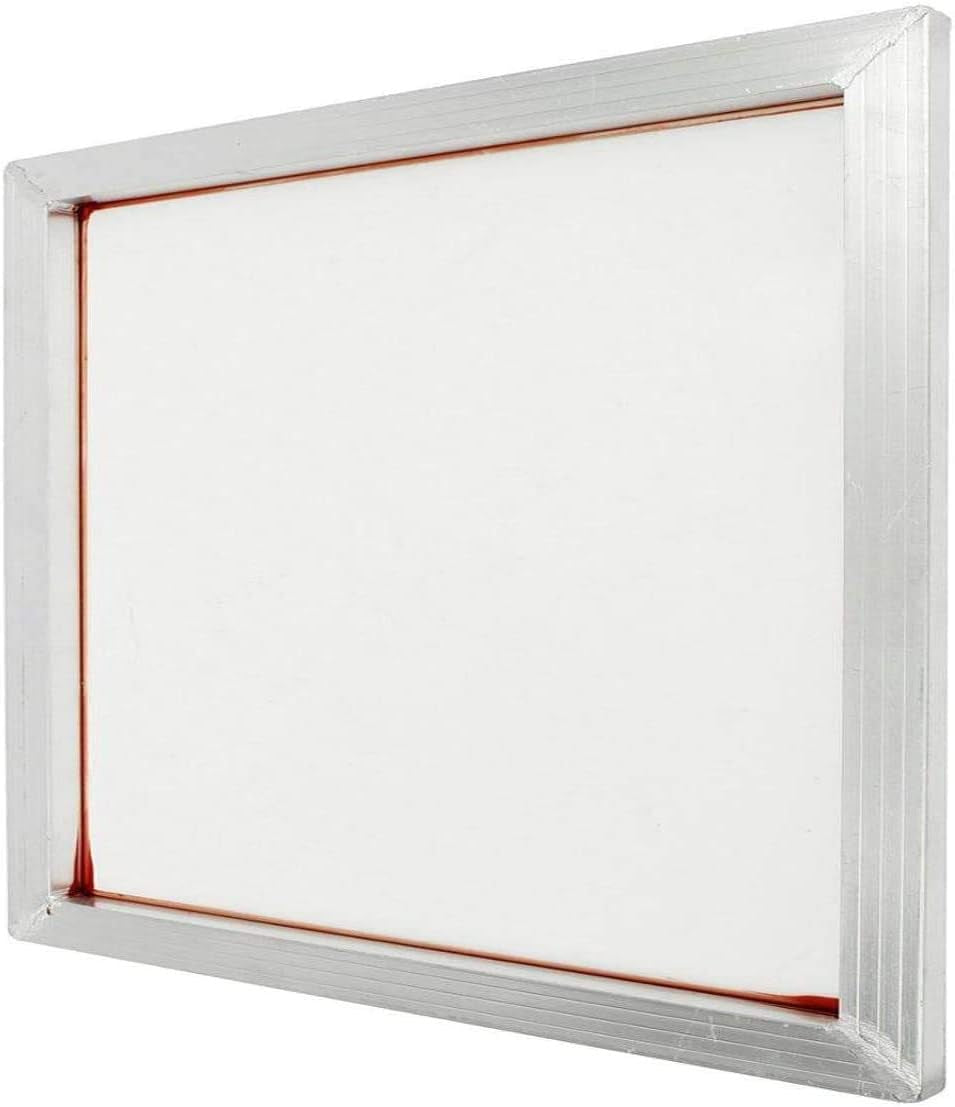 Aluminum Frame Screen Printing Frame 20" X 24" 40 Count White Mesh - Screen Printing Screen with Various Mesh Counts - Pre-Stretched Silk Screen for Your Screen Printing Kit