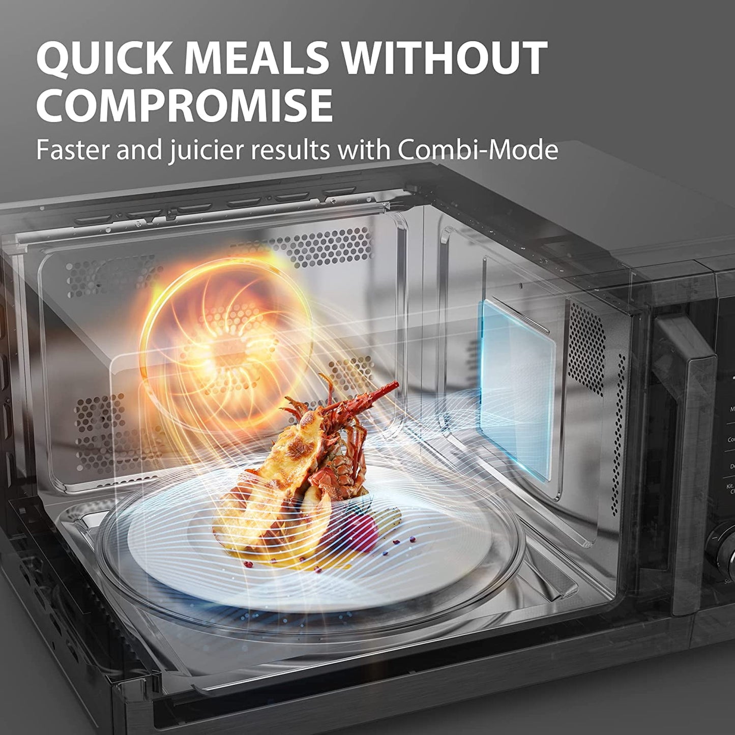 1 Cu Ft Countertop Microwave Ovens in Silver