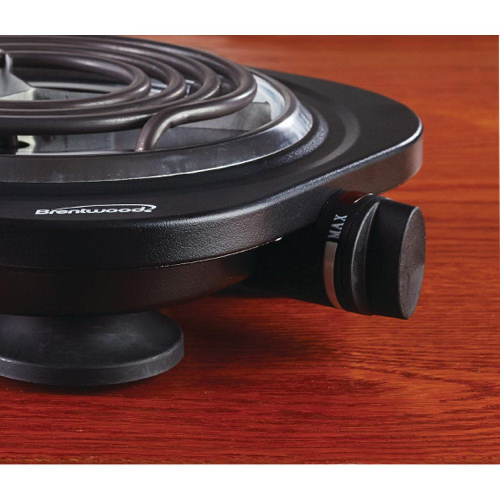 1,000-Watt Single Electric Burner (Black)