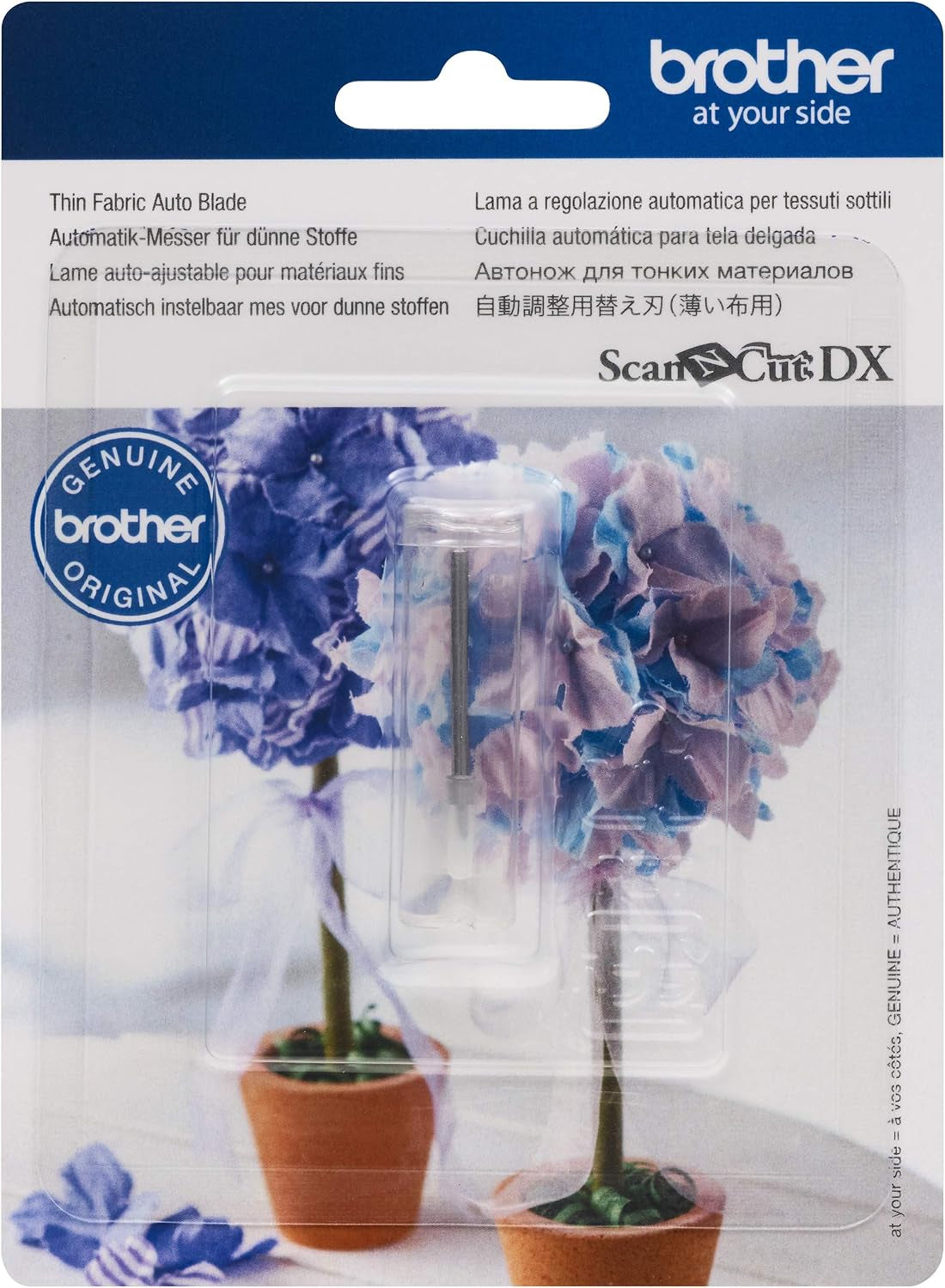 Brother Scanncut DX Thin Fabric Auto Blade CADXBLDQ1, Replacement Accessory, Cuts Textiles 0.25-0.5Mm Thick, for Quilting Pieces, Appliqués and More