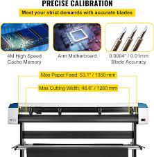 VEVOR Vinyl Cutter 53 inch Vinyl Cutter Machine Semi-Automatic DIY Vinyl Printer Cutter Machine Manual Positioning Sign Cutting with Floor Stand Signmaster Software