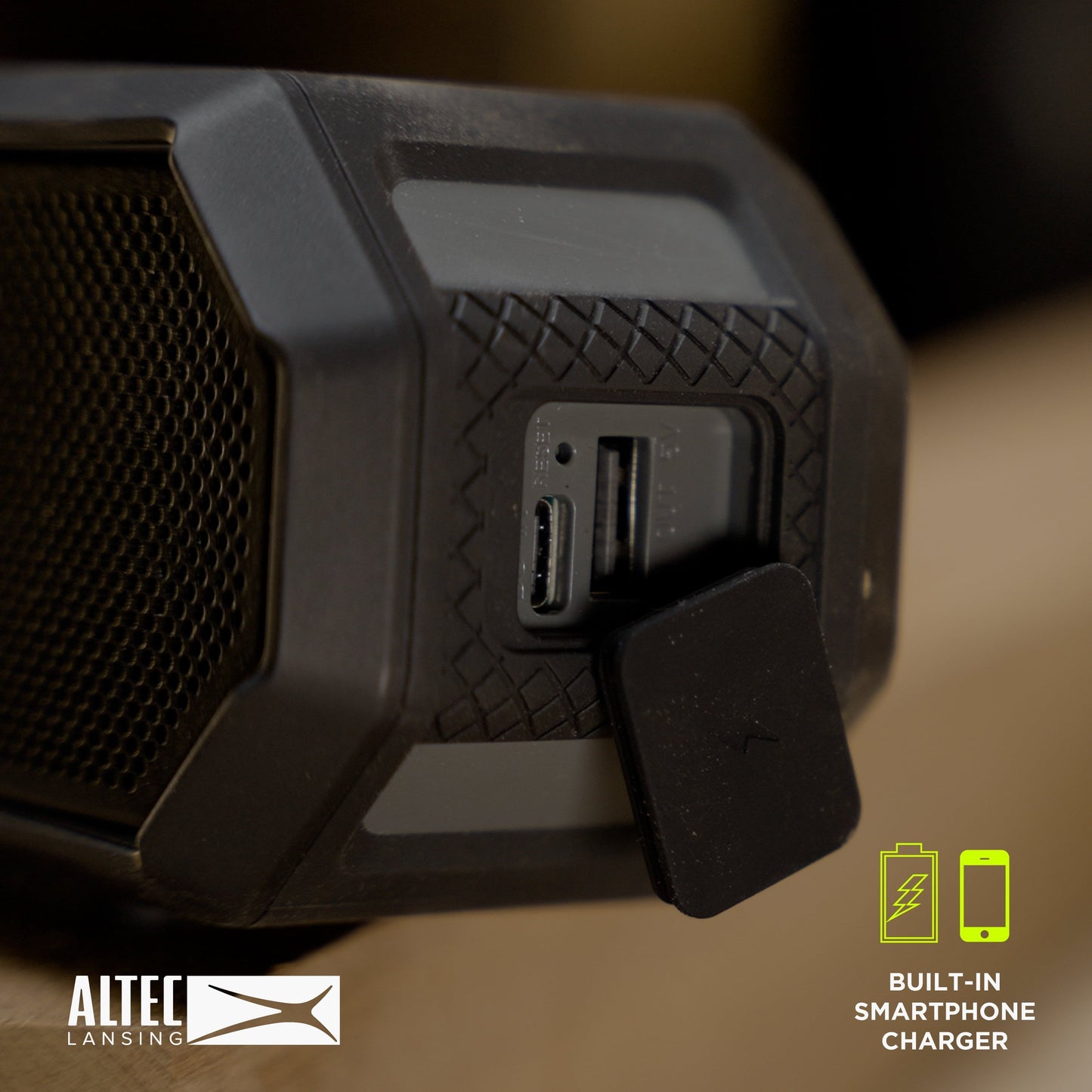 Hydra Jolt 2.0 Everything Proof Wireless Magnetic Portable Bluetooth Speaker, Black