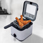 Deep Fryer with Basket 1000W 2.5L Electric Deep Fat Fryer for Home Single Basket