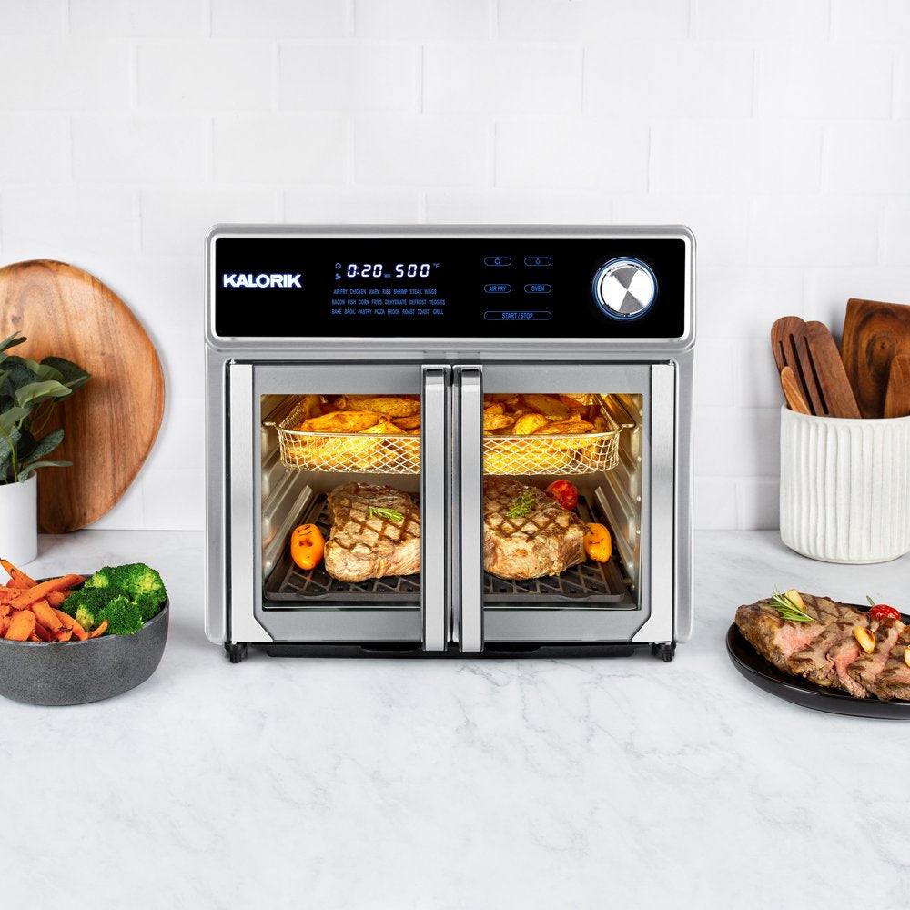 Maxx® 26 Qt Digital Air Fryer Oven Grill, Stainless Steel