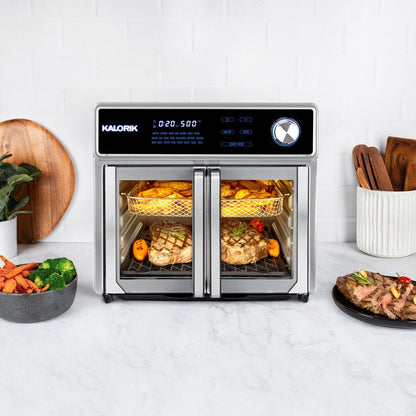 Maxx® 26 Qt Digital Air Fryer Oven Grill, Stainless Steel