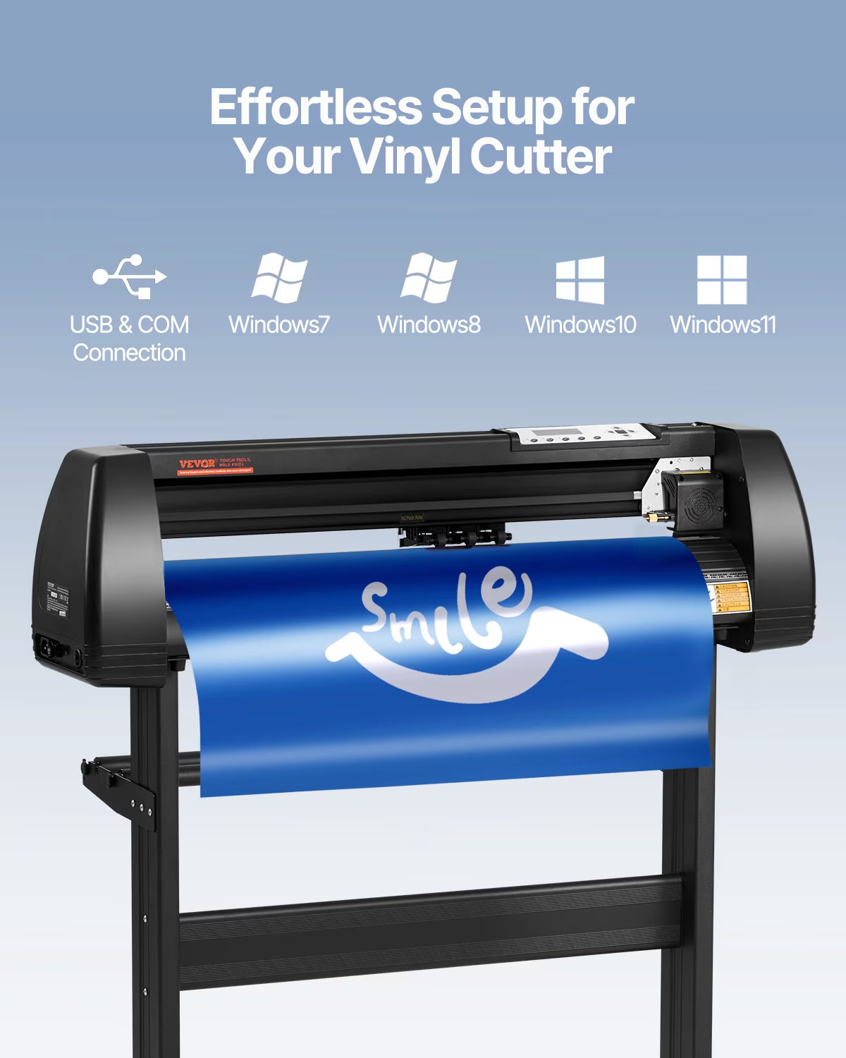 VEVOR Vinyl Cutter, Vinyl Printer, 720Mm, 28", Plotter, U‑Disk Machine Sign Making Aluminum 37.8 X 13 X 16.5 In