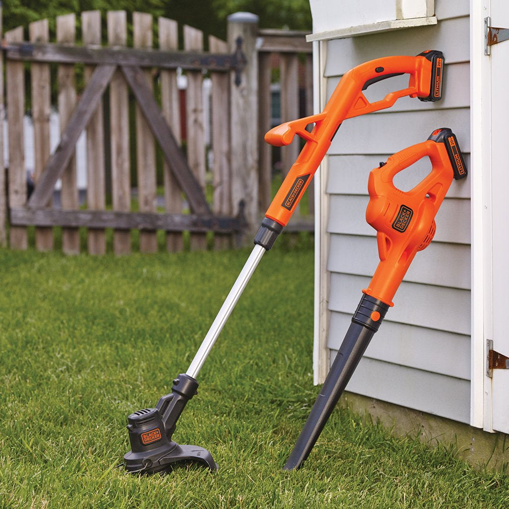 LCC222 20V MAX* Lithium 10" String Trimmer & Hard Surface Sweeper + 2 Battery Combo Kit