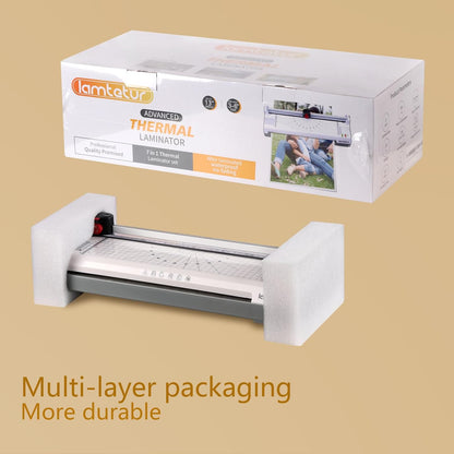 Lamtetur Thermal Laminator Machine11X17 with 70Letter Size Laminating Sheet | 13Inch Wide Laminating Hot&Cold Setting,A3 Lamination Laminated 3-5Mil,Office Home School Teacher,Paper Cutter,Corner Rounder