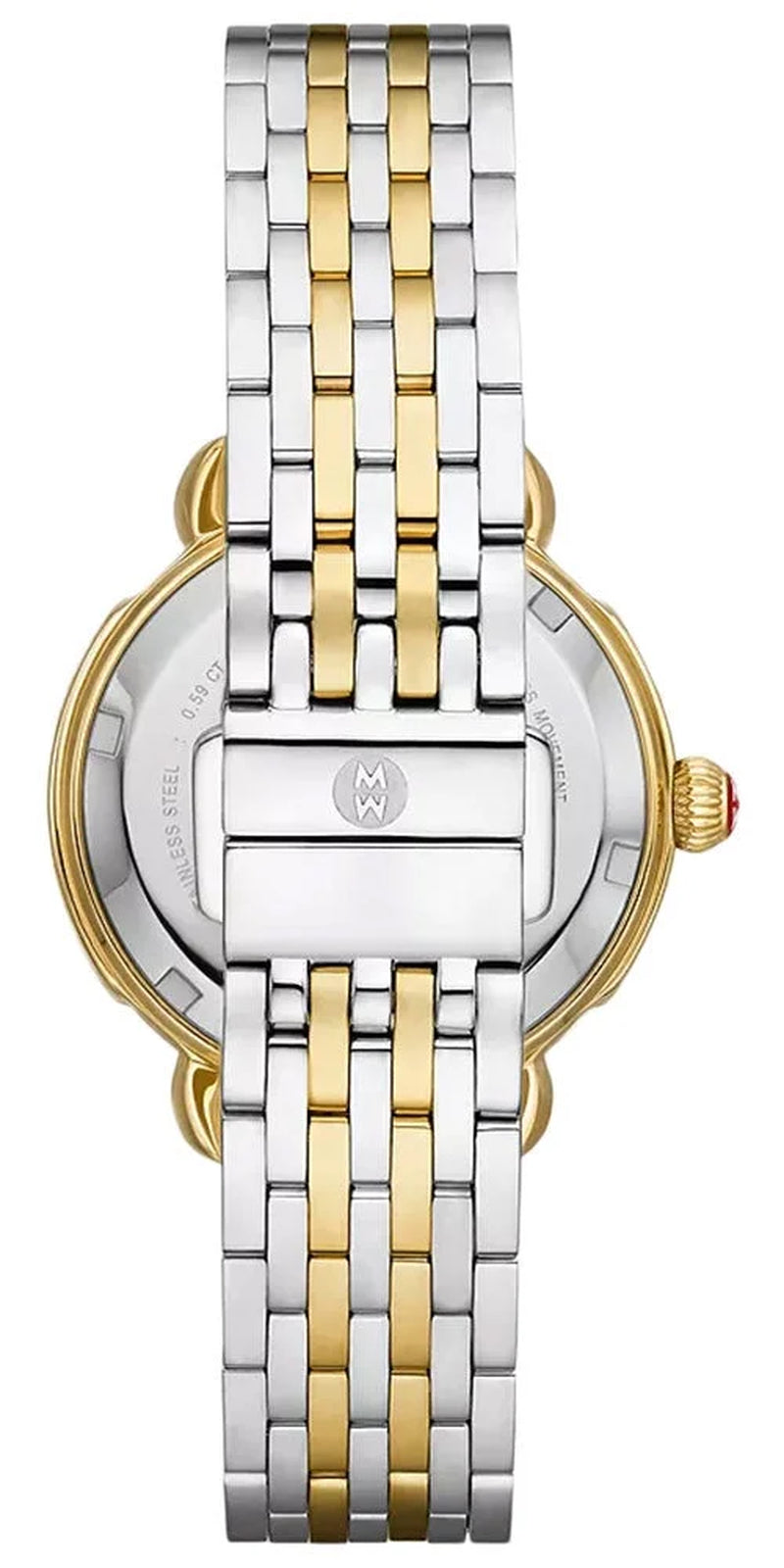 Sidney Classic Two-Tone Stainless Steel Mother-Of-Pearl Dial Diamonds Womens Watch MWW30B000002