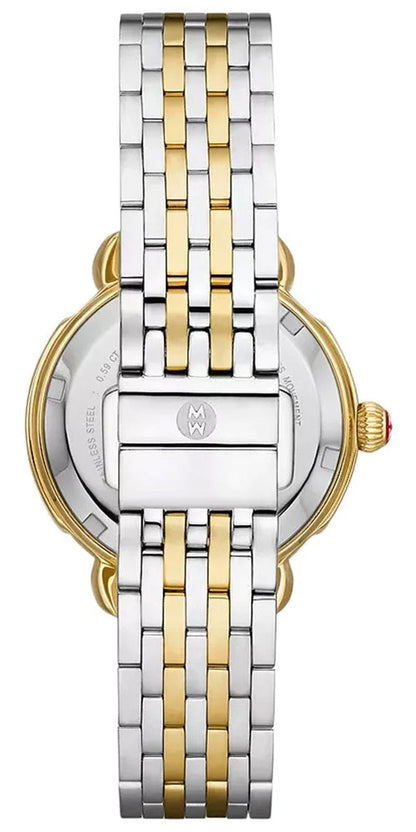 Sidney Classic Two-Tone Stainless Steel Mother-Of-Pearl Dial Diamonds Womens Watch MWW30B000002