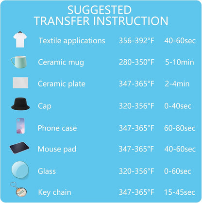 Sublimation Paper 8.5 X 11 Inches - 150 Sheets 105G Excellent Ink Release Sublimation Transfer Paper for Tumblers, Mugs, T-Shirts