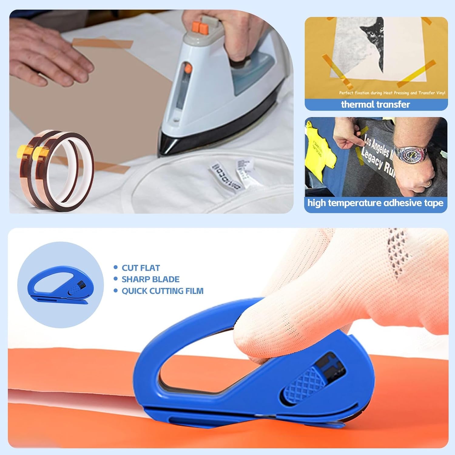 Sublimation Shirts Tool Kits for Vinyl Alignment,Portable Pad for Ironing,T-Shirt Rulers Guide and Teflon Sheet for Cricut Heat Press HTV Vinyl Center Designs,Craft Sewing Accessories