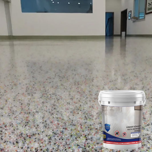 Textured Color Sand Epoxy Floor Coating , Louis Forest Epoxy Floor Paint, High-Gloss Marble Effect Epoxy Floor Coating, Non- Wear-Resistant Floors Paints for Indoor & Outdoor , Multi-Color/1Kg
