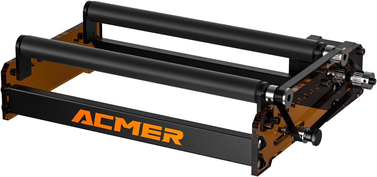 ACMER M3 Laser Rotary Roller, 360° Y-Axis Rotary Module for Cylindrical Engraving, Adjustable 6–164Mm Diameter, Compatible with ACMER P3/P2/P1/S2/S1/P1 S Pro and Most Laser Engravers