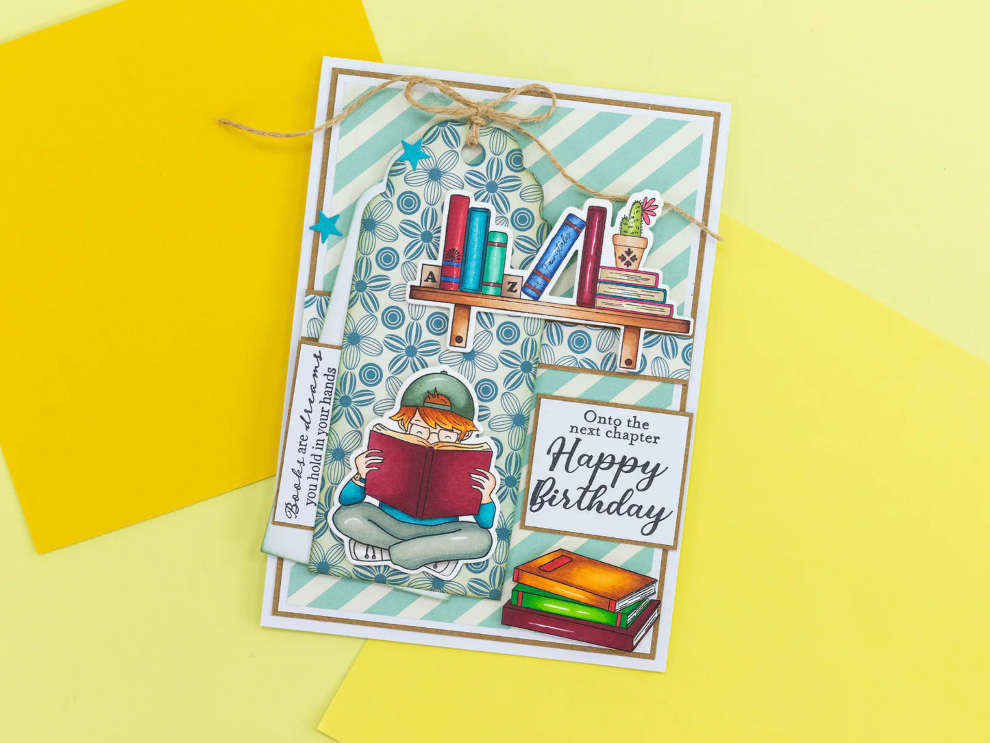 Crafters Companion Bookworm Collection Stamp & Die Set - Full of Adventures